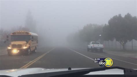 Dense Morning Fog Forced Many Schools In The Valley To Cancel Buses Or