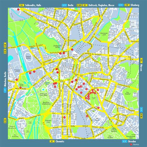 Mapas Detallados De Leipzig Para Descargar Gratis E Imprimir 149580