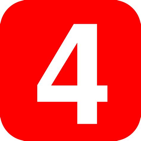 Number 4 Free Png Images Download
