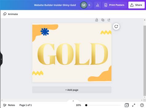 How Do You Get A Shiny Gold Font In Canva