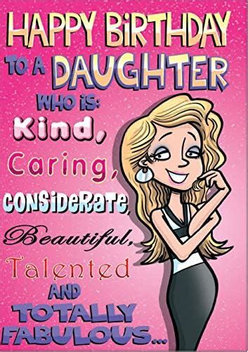 Doodlecards Funny Daughter Birthday Card Medium Uk