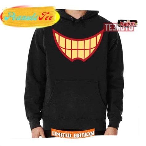 Evil Grin Smiley Mouth Graphic Shirt Peanutstee