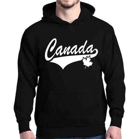Shop4ever Shop4ever Mens Canada White With Leaf Proud Canadian Flag