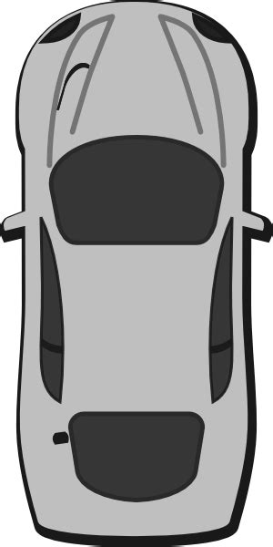 Gray Car - Top View - 90 Clip Art at Clker.com - vector clip art online