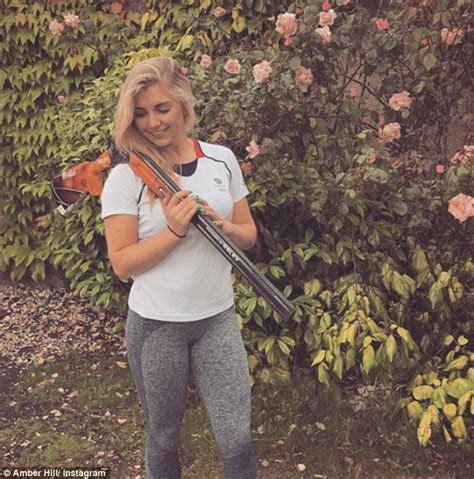 rio olympics skeet shooter amber hill is also known for instagram photos daily mail online