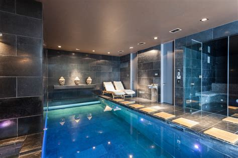 Relax in your very own, brand new hot tub. Wimbledon Mansion - Contemporary - Pool - London - by ...