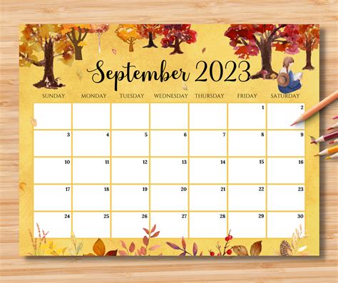 September 2023 Calendar Kids Get Calendar 2023 Update
