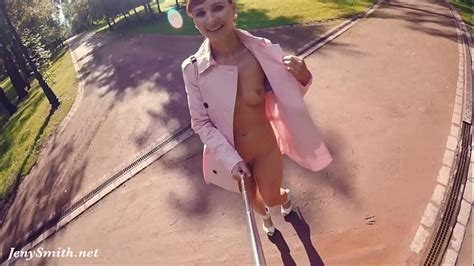 Jeny Smith Fully Naked In A Park Got Caught Spankbang