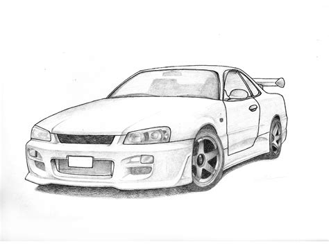 #nissan 180sx #180sx #rps13 #rs13 #s13 #s13hatch #carart #car design #car drawing #car doodle #car illustration #cute car #cute cars #chibi car #chibi cars #artbyshine #lmgt4. 18. Jerry He, Grade 12, "Nissan R34 Skyline", pencil and ...