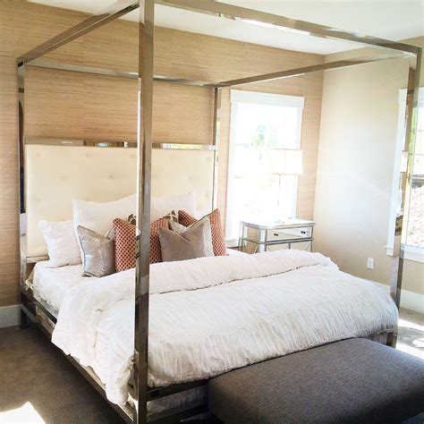 Rated 4.5 out of 5 stars. Silver metallic canopy bed. Thick posts. Want black or ...