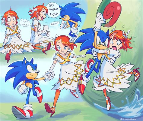 Sonic The Hedgehog And Princess Elise The Third Sonic And 1 More