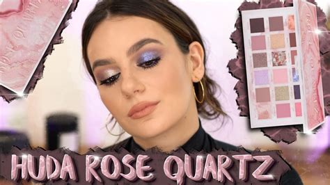 Huda Beauty Rose Quartz Palette Looks Application Review Best Huda Palette Youtube