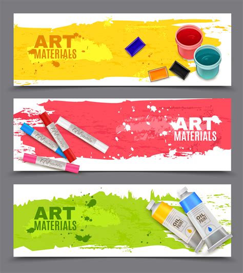 artistic horizontal banners set 484812 vector art at vecteezy