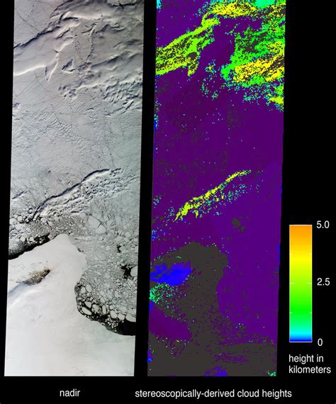 Distinguishing Clouds From Ice Over The East Siberian Sea Russia