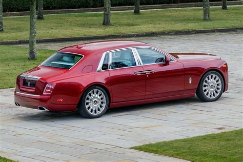 One Off Red Rolls Royce Phantom Has Crystal Particles Fused In Its