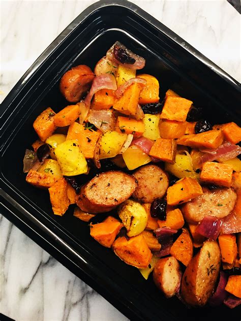 Be the first to rate & review! One Pan Chicken Sausage Sweet Potatoes and Apples | Sweet ...
