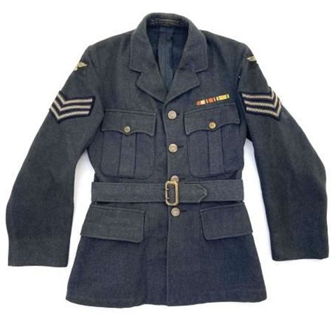 Original 1941 Dated Raf Ordinary Airmans Tunic With Sergeants Insignia