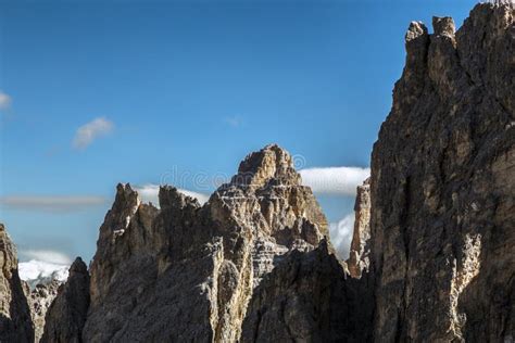 Cadini Di Misurina Dolomite Alps Peak Italy Trentino Sud Tyrol Stock