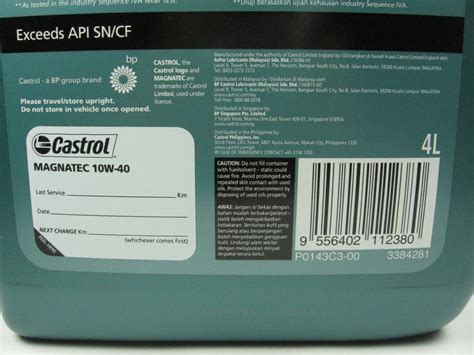 Tak hanya mengganggu penampilan, kondisi ini juga menimbulkan rasa perih. Castrol Magnatec 10W - 40 Engine Oil - Semi Synthetic API ...
