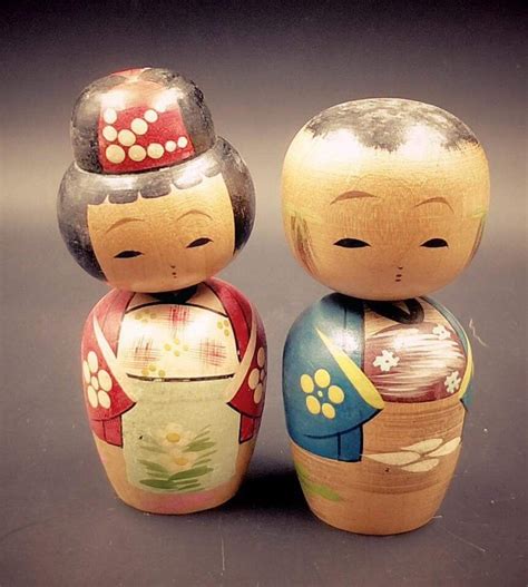 Vintage Japanese Kokeshi Doll Kokeshi Dolls Kokeshi Dolls Vintage