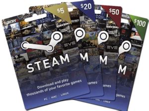$100, $50, $10 or $5 Steam Gift Cards Giveaway - Giveaway Play