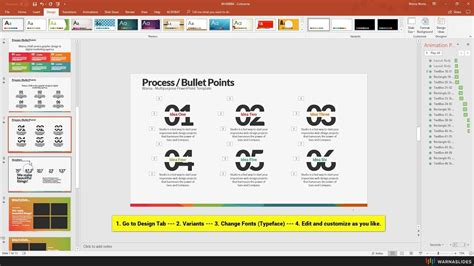 Choose one slide size first. How to Change PowerPoint Fonts (Typeface) with Warna ...