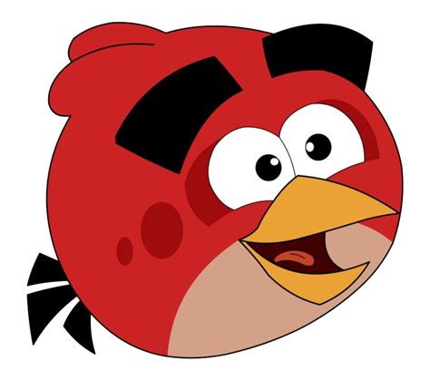 Angry Bird Red Smiling Transparent Png Stickpng