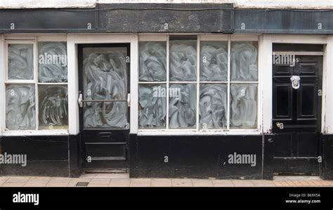 Empty Shopfront With Whitewashed Windows Stock Photo Royalty Free