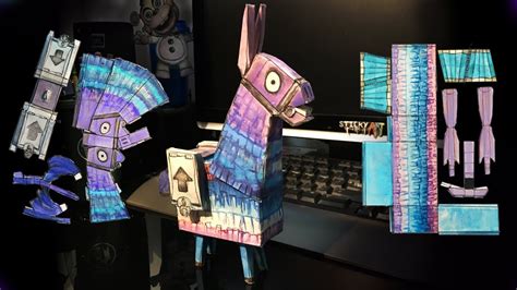 How To Make Loot Llama Template From Fortnite 3d Paper Craft