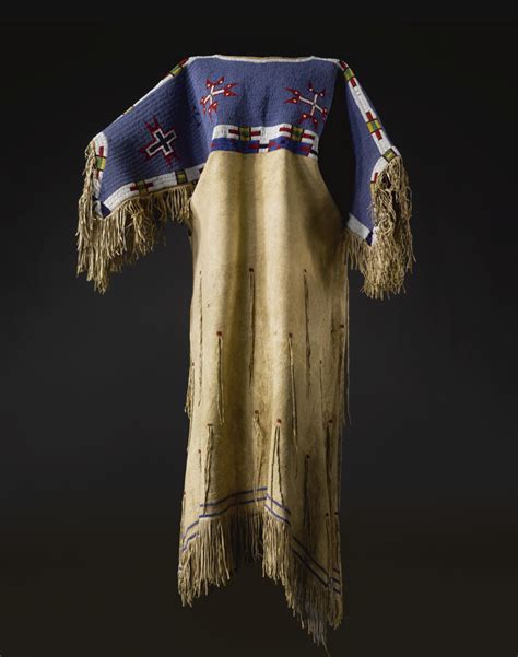 44 a sioux beaded hide dress native american clothing native american dress american