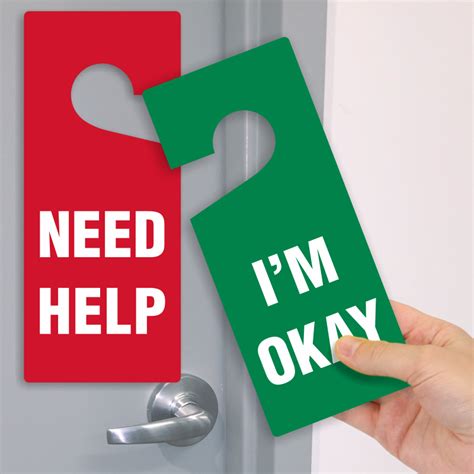 Need Help Im Okay Door Knob Hanger Tag Sku Tg 0931