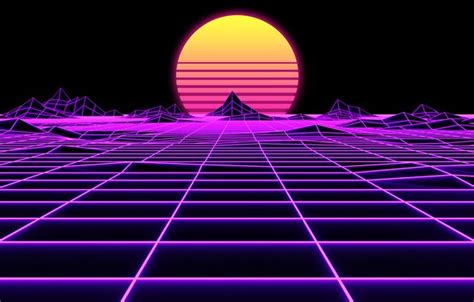 Wallpaper The Sun Music Star Style Background 80s Style Neon