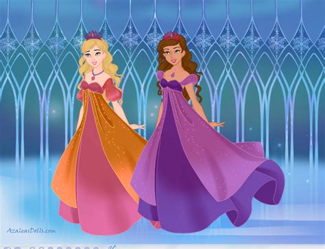 Princess Liana And Princess Alexa From Barbie And The Diamond Castle