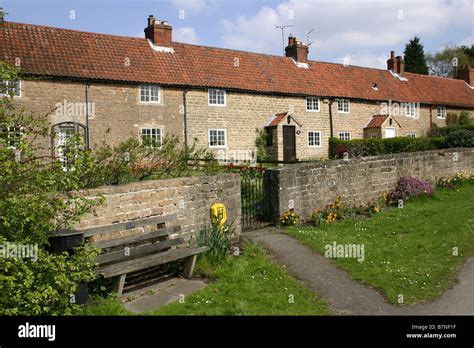 Cottages In The Village Of Papplewick Nottinghamshire England Uk