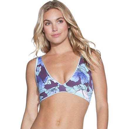 Maaji Crystal Blue Allure Fixed Halter Bikini Top Women S Women