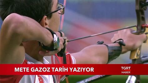 47 gün sonra altin madalya i̇le geleceği̇zdavetten dolayı mutlu olduğunu belirten milli sporcu mete gazoz, tokyo. Milli Okçu Mete Gazoz Tarih Yazıyor - YouTube