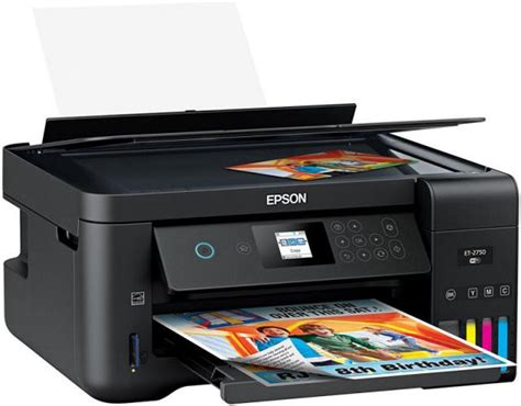 If the test page doesn't print with black ink, the. Review : Epson ET-2750 inkjet printer