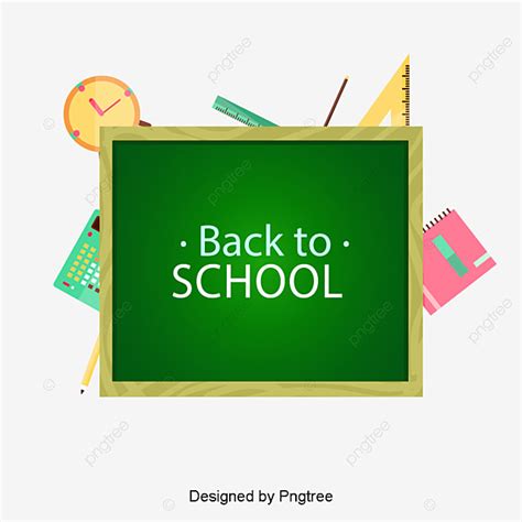 School Back To School Elements, School Vector, School Clipart, School PNG and Vector with ...