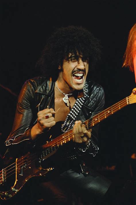 Phil Lynott Of Thin Lizzy Performs Live 1 By Richard Mccaffrey