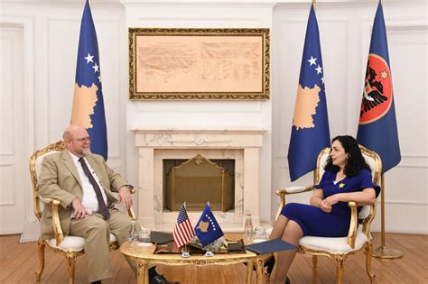 President Osmani Received At A Meeting The American Ambassador Jeffrey