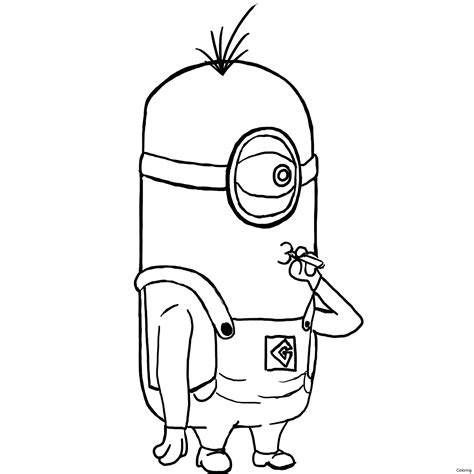 Purple Minion Coloring Page At Getdrawings Free Download