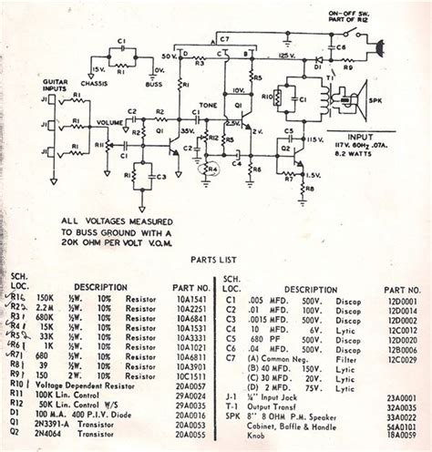 Solid State Guitar Preamp Schematic