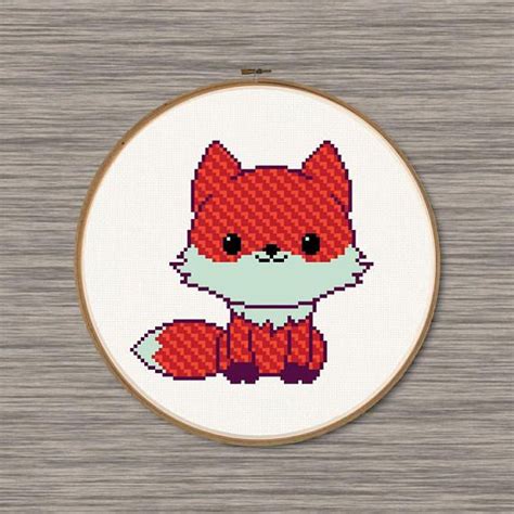 Easy cross stitch patterns small cross stitch cross stitch designs hedgehog cross stitch orange tabby cats animal silhouette fall decorations crossstitch plastic canvas. Cute Fox PDF Cross Stitch Pattern - red, orange, purple ...