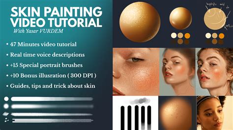 Artstation Skin Painting In Photoshop Video Tutorial Tutorials