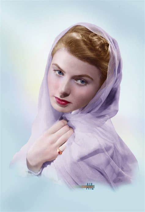 Colors For A Bygone Era A Young Ingrid Bergman 1915 1982 Ca Mid 1940s