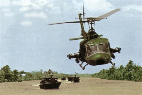 A Us Navy Bell Uh 1e Huey Helicopter Of Helicopter Attack Squadron