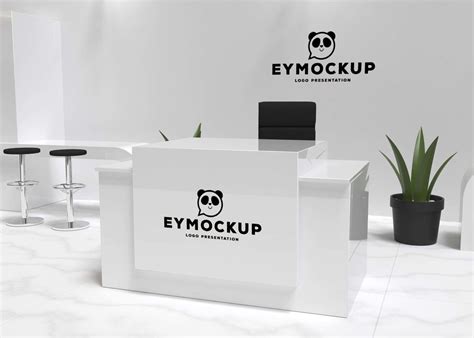 Free Desk Logo Mockup