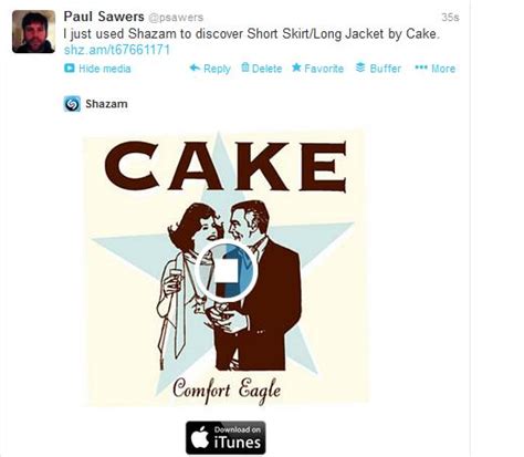 The iphone app intonow is exactly like shazam except for movies and tv shows. Shazam iOS app updated with Twitter previews and faster ...