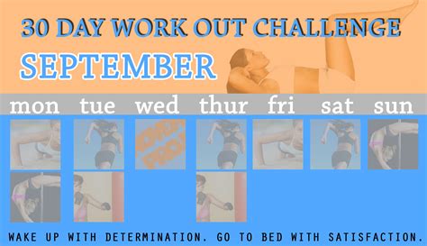 My September Fitness Challenge September Fitness Challenge Workout