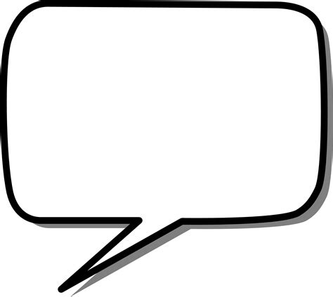 Rectangular Speech Bubble Template Free Printable Papercraft Templates